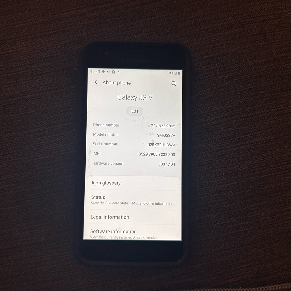 Samsung Galaxy J3V, SM-J337V, 16GB, Verizon, Smartphone